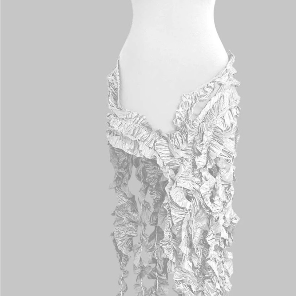White Ruffled Sexy Dress
Purchased from Steps New York
Tag - Lecla Los Angeles